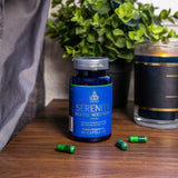 Thrivous Serenity Nightly Nootropic lifestyle scene with a book