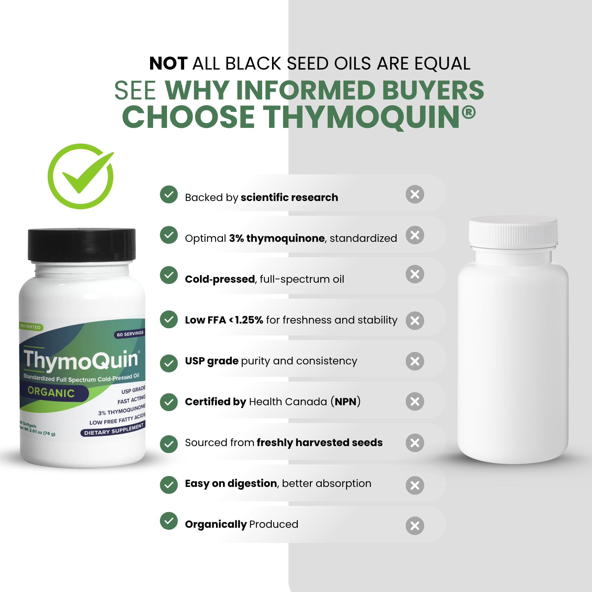 ThymoQuin Black Seed Oil Softgel Capsules close-up of softgel