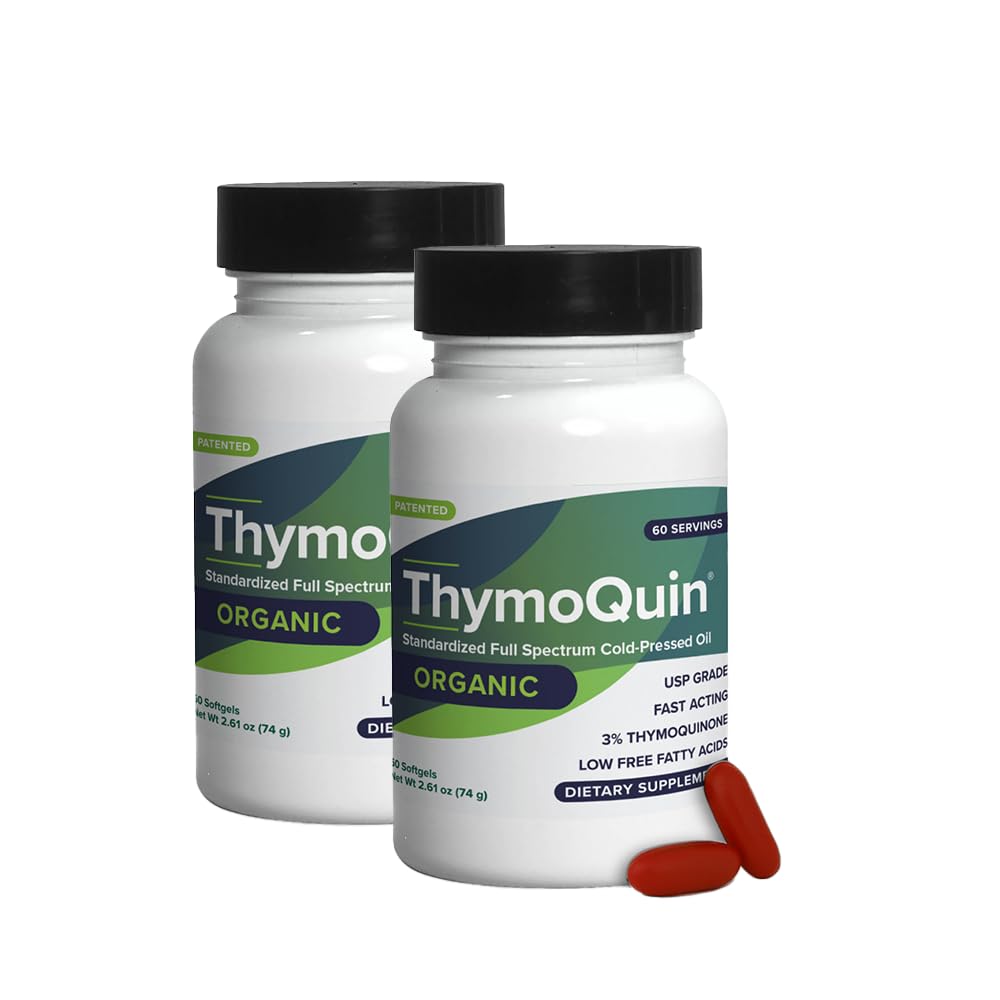 ThymoQuin Black Seed Oil Softgel Capsules front view