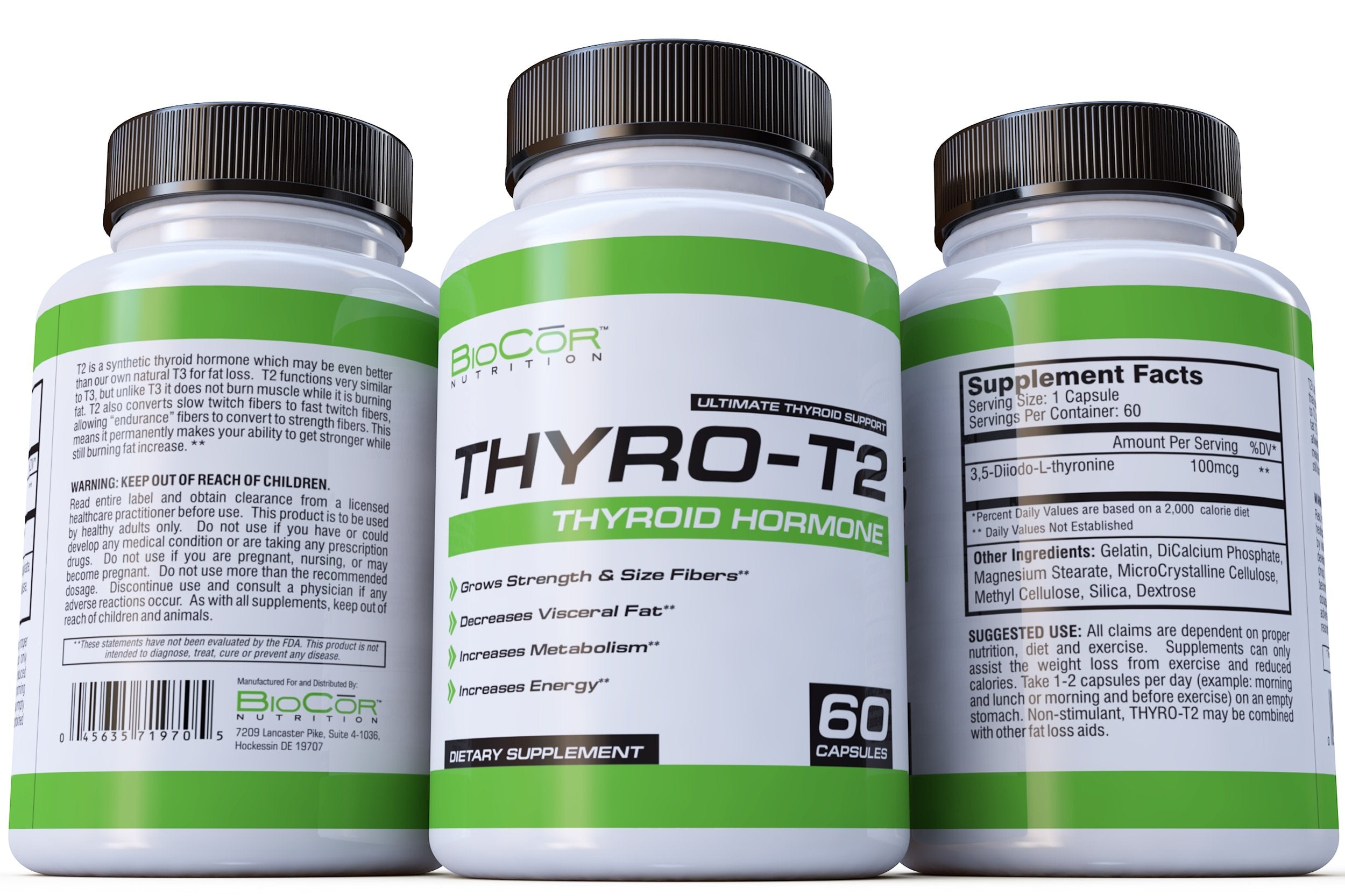 Thyro-T2 supplement bottle side view