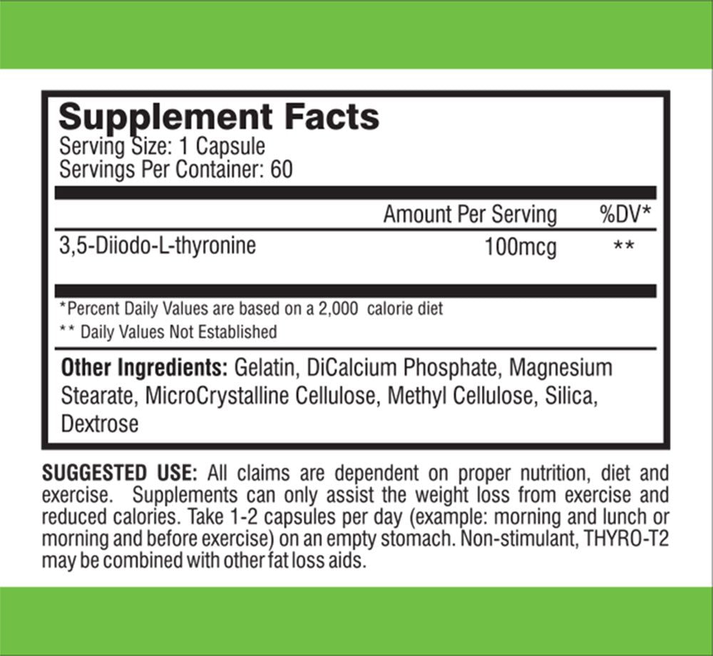 Thyro-T2 supplement with measuring spoon for dosage