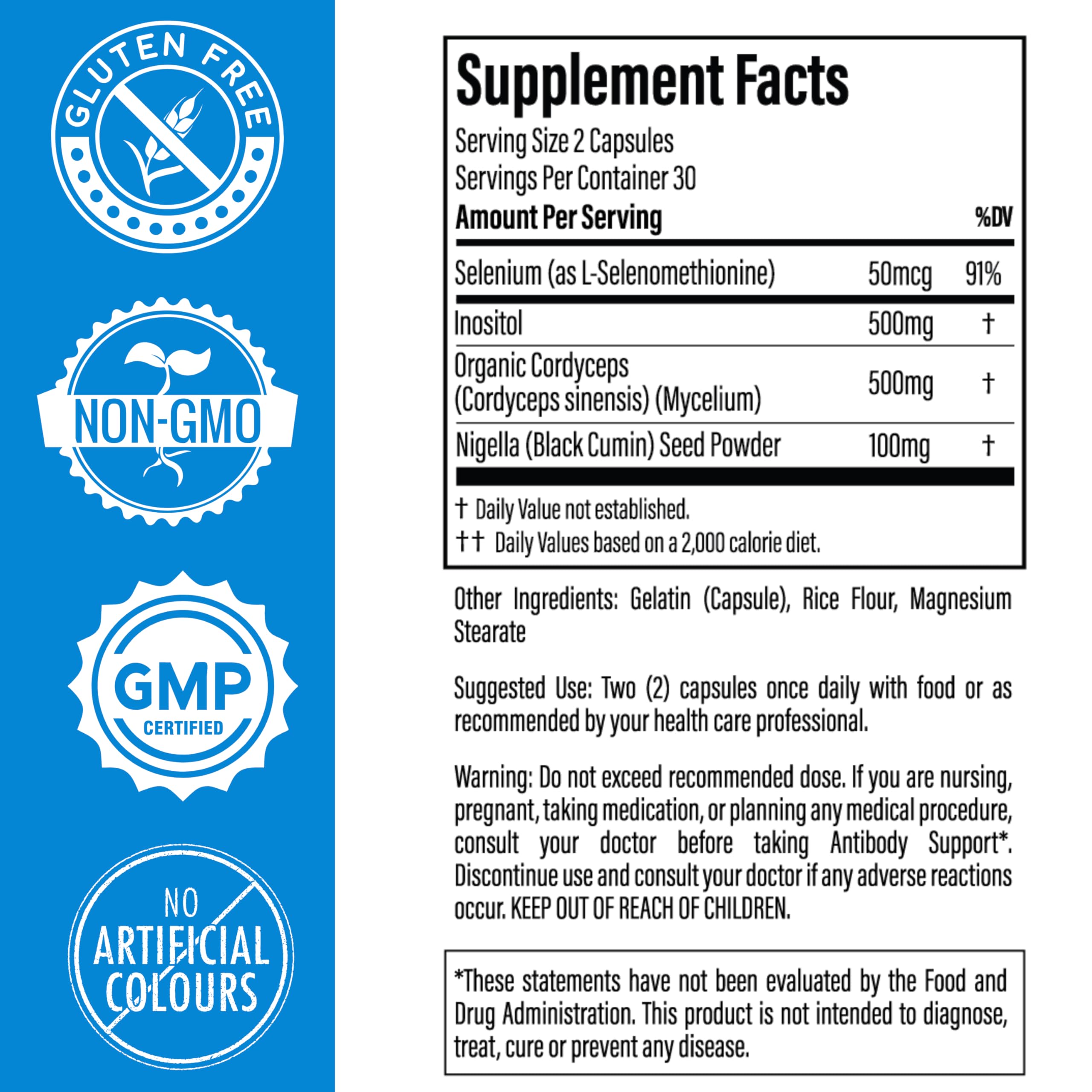 Thyroid Specific Formulations Antibody Support 50g packaging