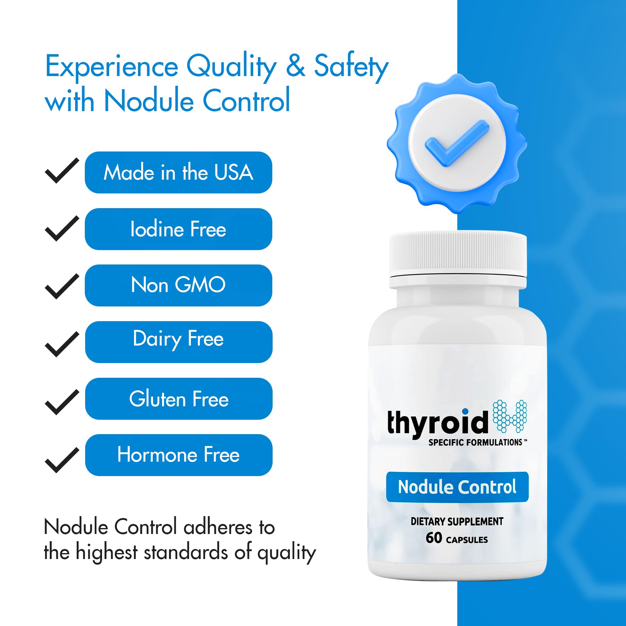 Thyroid Specific Formulations Nodule Control 60 Capsules side view