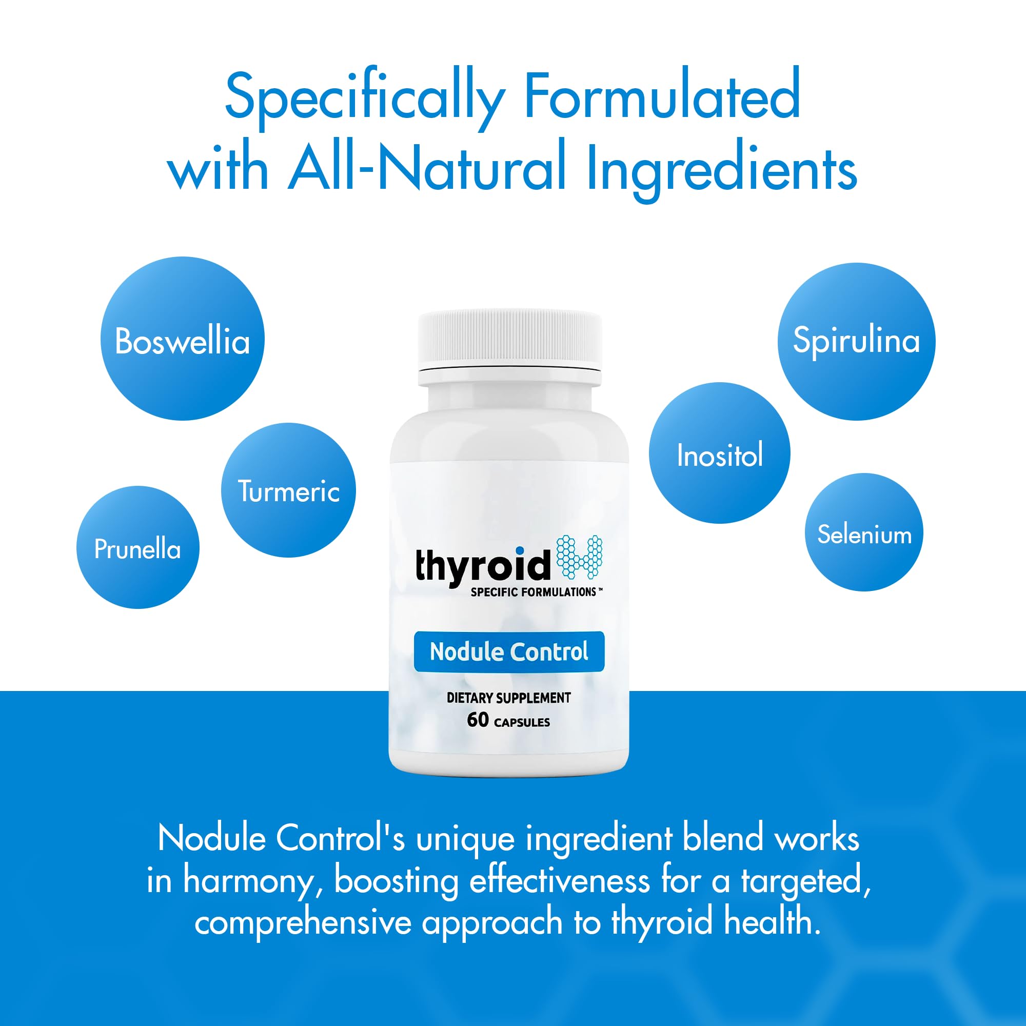 Thyroid Specific Formulations Nodule Control 60 Capsules with ingredients list