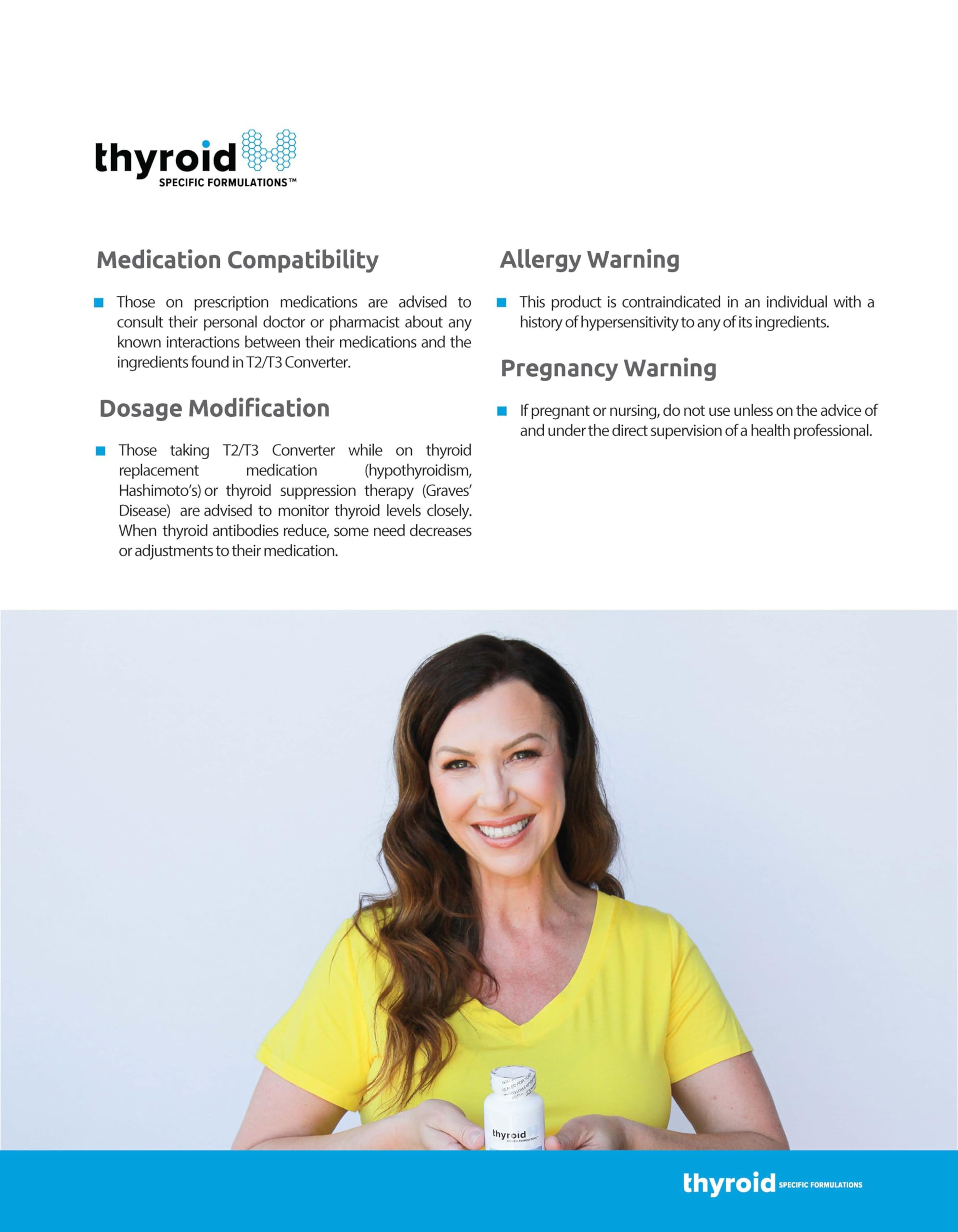 Thyroid Specific Formulations T2/T3 Conversion support capsules close-up