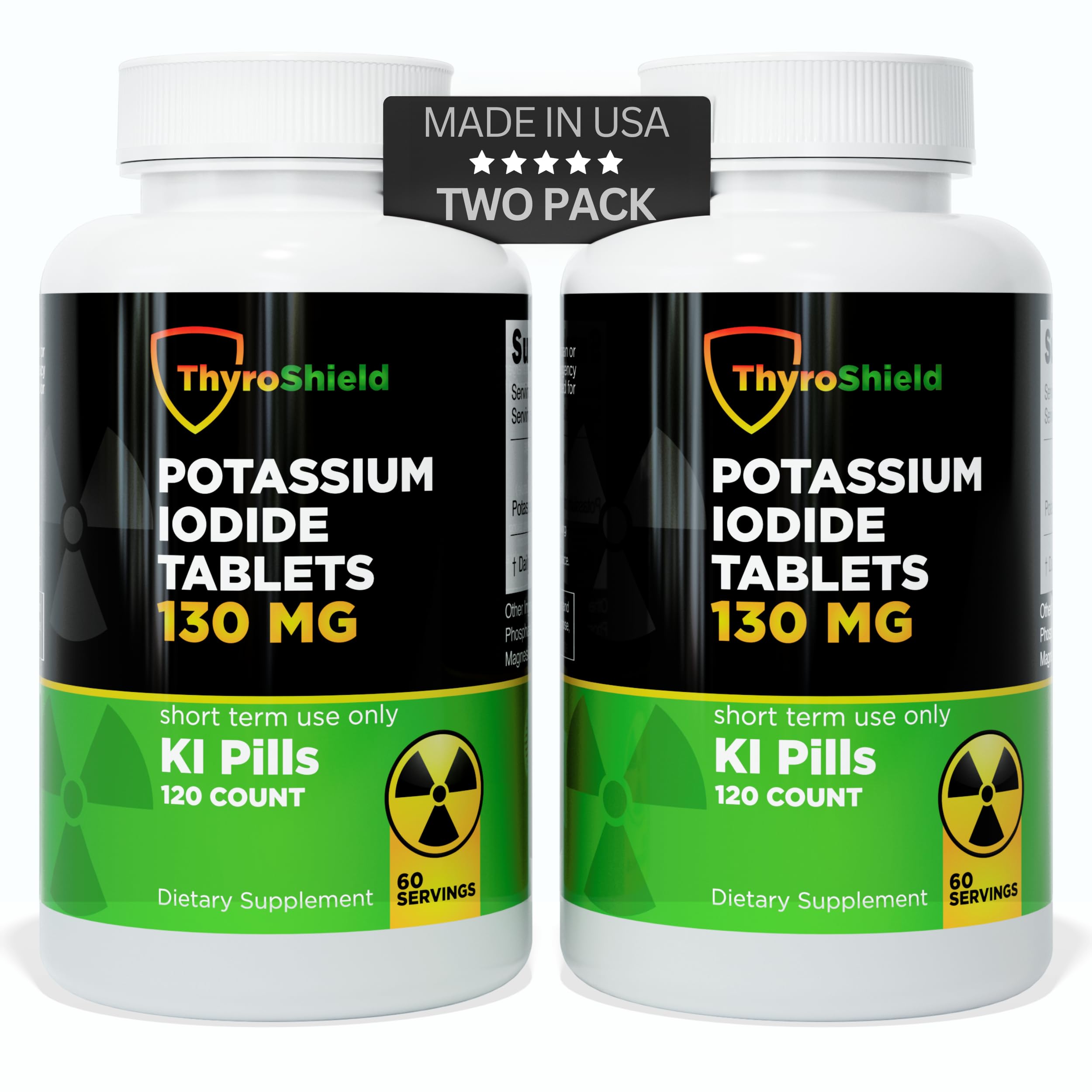 ThyroShield Potassium Iodide Tablets front view packaging