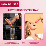 Tideon Shilajit Honey Sticks Strawberry on a table