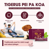 TIGERUS Herbal Supplement ingredients list on packaging