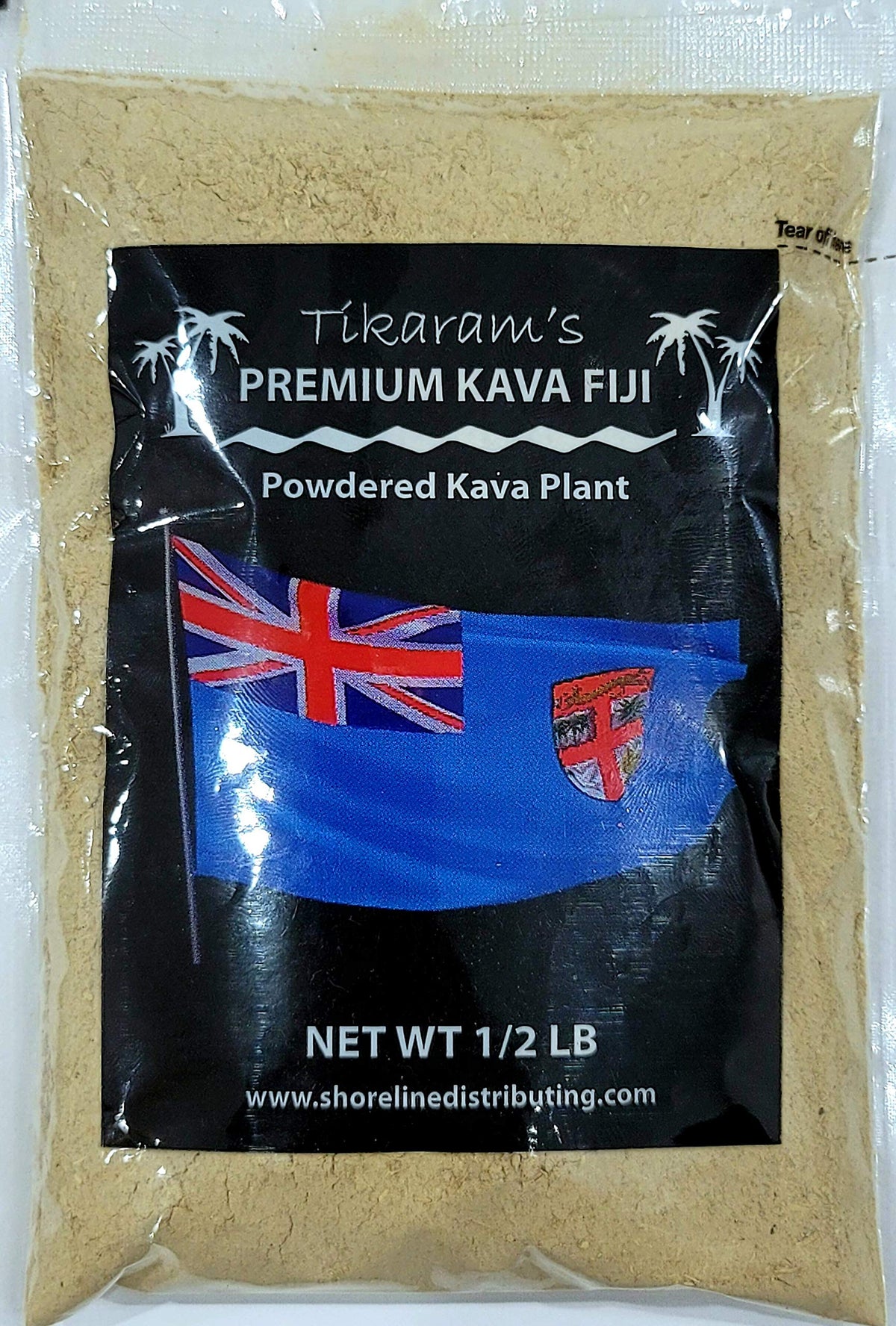 Tikaram's Kava Kava Powder 222g front view with packaging