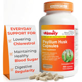 TIME-CAP LABS Psyllium Husk Capsules 400 count front view