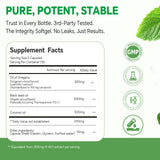 TIMORA Oregano Oil Softgels displayed with a measuring spoon