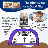 Tired Teddies Kids Chewable Melatonin 90 count packaging