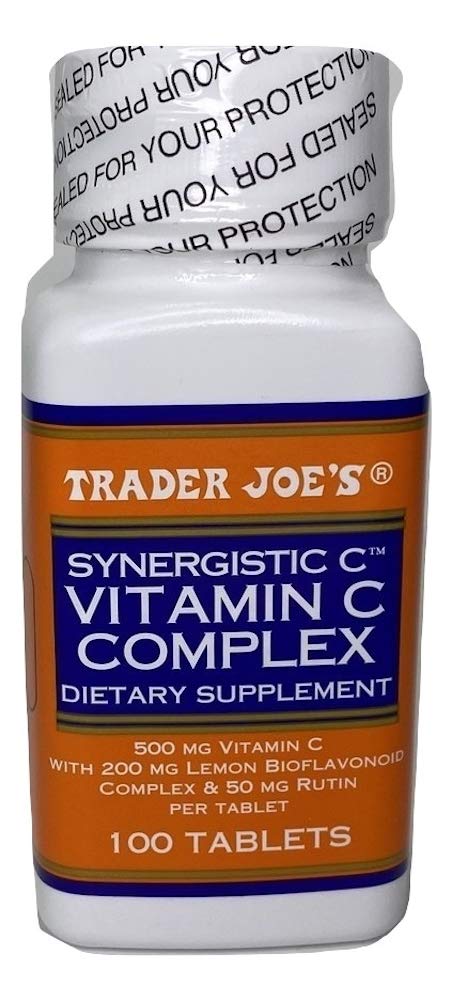 TJ's Vitamin C Complex 500mg 100 Tablets front view