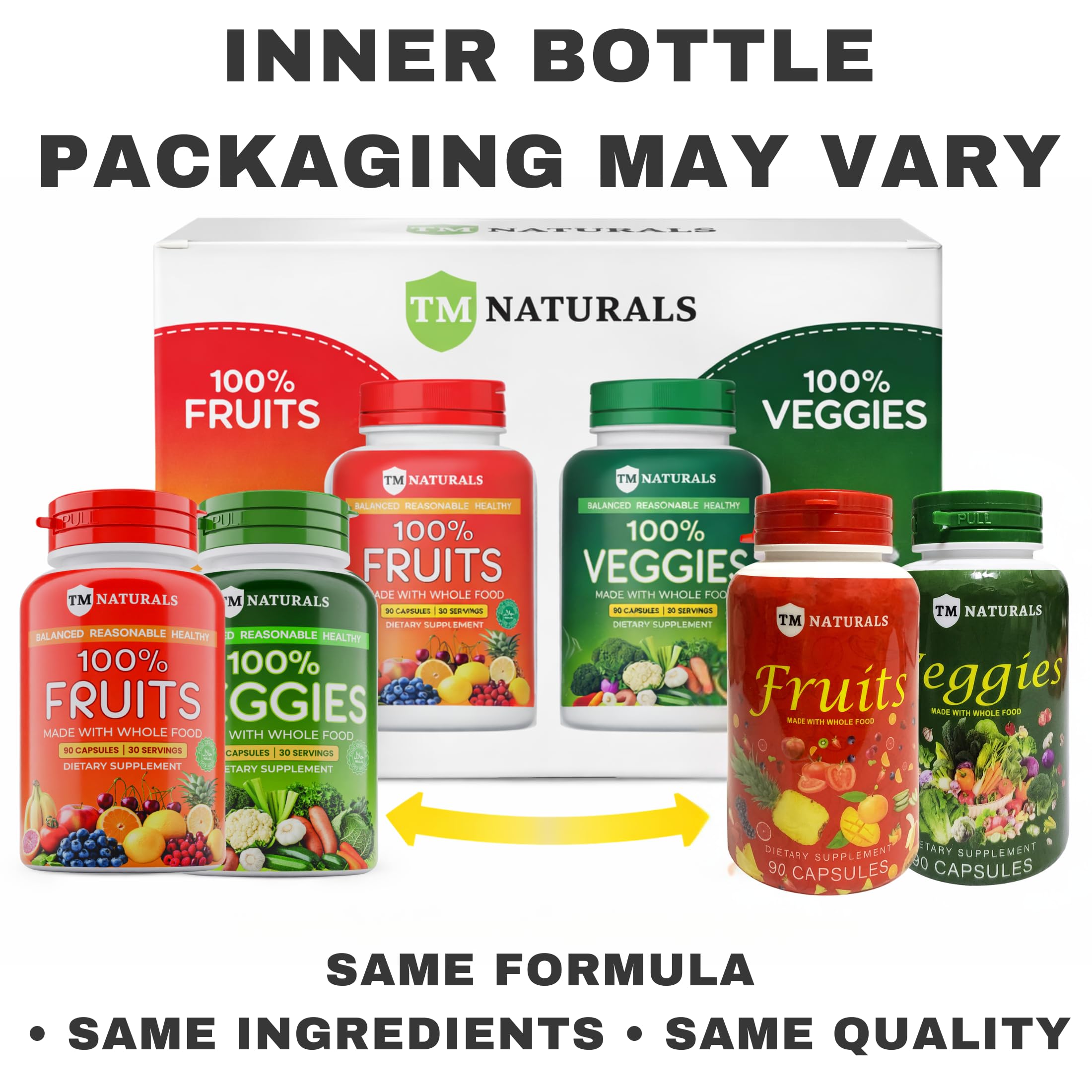TM NATURALS Multivitamins bottle on a kitchen counter