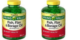 TNDCKP Fish Oil Dietary Supplement pack of 2 bottles with 120 softgels each