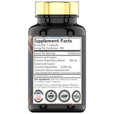 tnvitamins Berberine with Ceylon Cinnamon supplement bottle side view