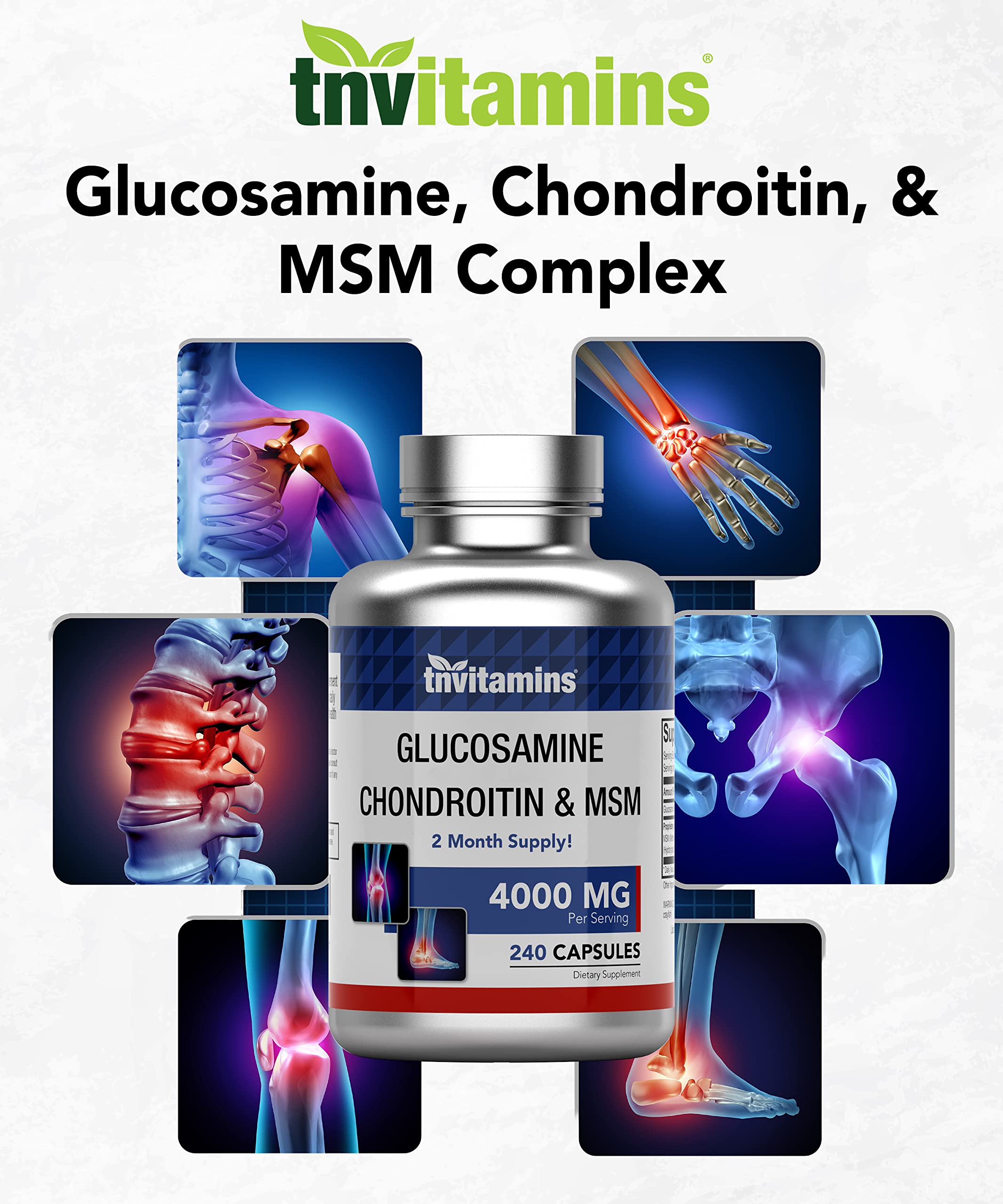 tnvitamins Chondroitin 240 Capsules capsules close-up