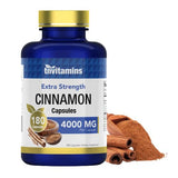 tnvitamins Extra Strength Cinnamon Capsules 180 count bottle front view