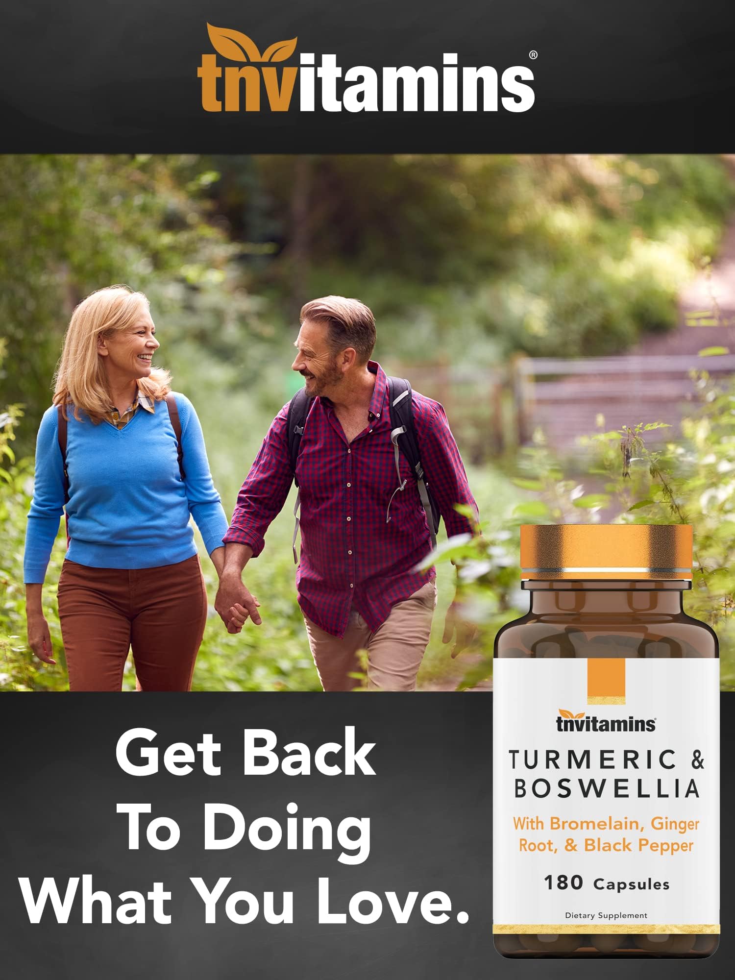 tnvitamins Joint-Ease Turmeric Complex bottle back view