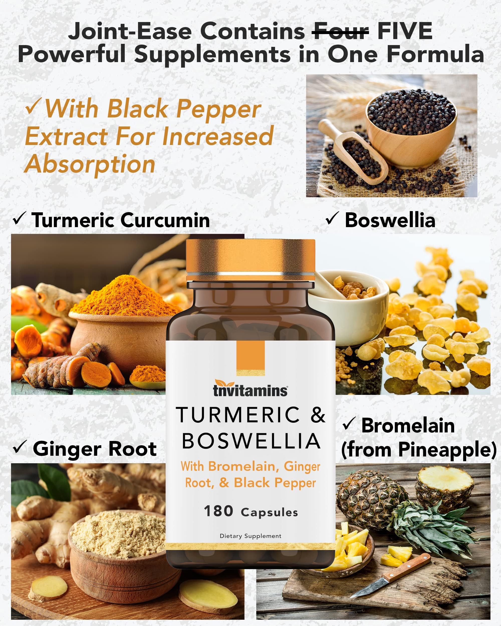 tnvitamins Joint-Ease Turmeric Complex ingredients list
