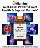 tnvitamins Joint-Ease Turmeric Complex on a wooden table