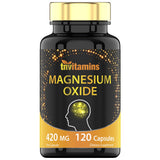 TNVitamins Magnesium Oxide 420 mg Capsules bottle front view