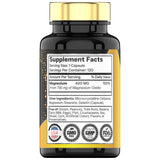 TNVitamins Magnesium Oxide 420 mg Capsules side view with label