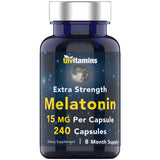 tnvitamins Melatonin 15 MG capsules front view