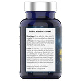 tnvitamins Melatonin capsules on a wooden surface