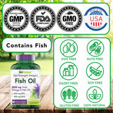 tnvitamins Omega-3 Fish Oil Softgels in hand for size comparison