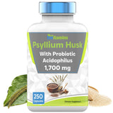 tnvitamins Psyllium Husk Fiber Capsules 1700 MG front view
