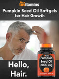 tnvitamins Pumpkin Seed Oil Supplement bottle side view