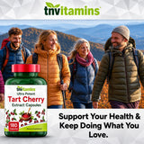 tnvitamins Tart Cherry Capsules 400mg capsules close-up