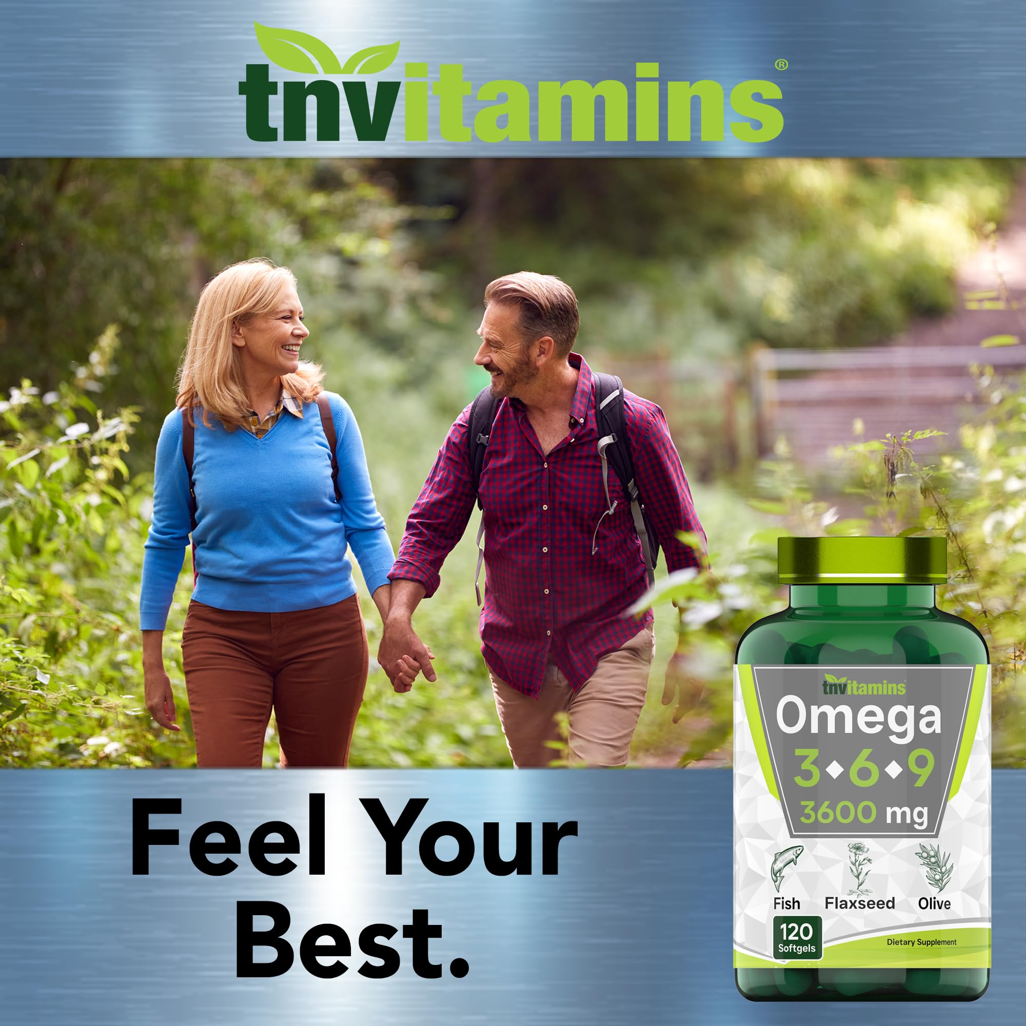 tnvitamins Triple Omega 3-6-9 Supplement 3600mg softgels close-up