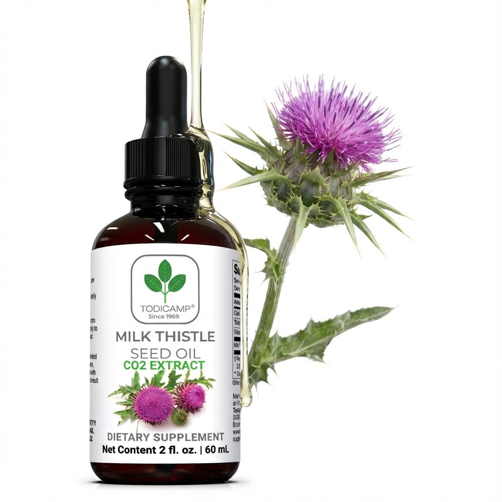 TODICAMP Milk Thistle Oil 1000mg front view