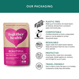 Together Hair Skin & Nail Capsules with a measuring spoon