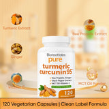 TOGOLIUN Turmeric Curcumin 1000mg bottle side view