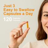 TOGOLIUN Turmeric Curcumin 1000mg supplement bottle back view