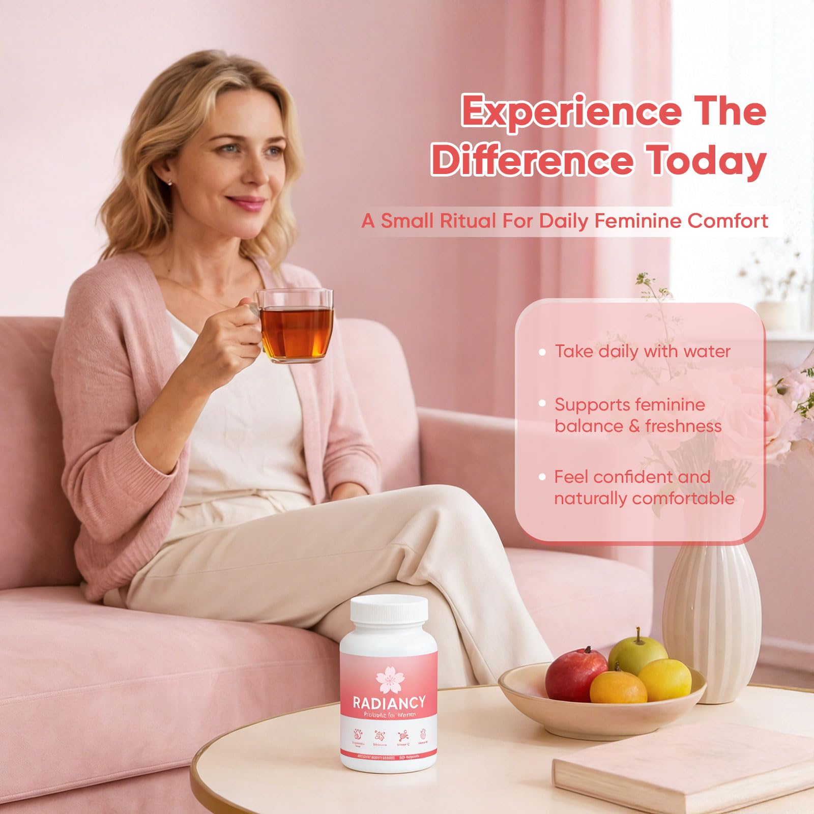 TOGOLIUN Women's Collagen Supplement packaging dimensions on a scale