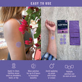 TOLEVITA Sleep Patch application on skin
