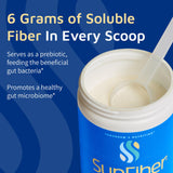 Tomorrow's Nutrition Sunfiber Dietary Fiber Supplement 300g on a kitchen counter