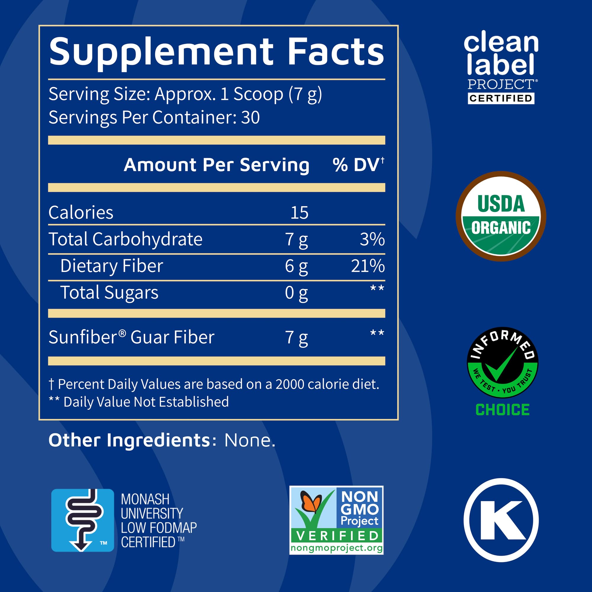 Tomorrow's Nutrition Sunfiber Dietary Fiber Supplement 300g packaging