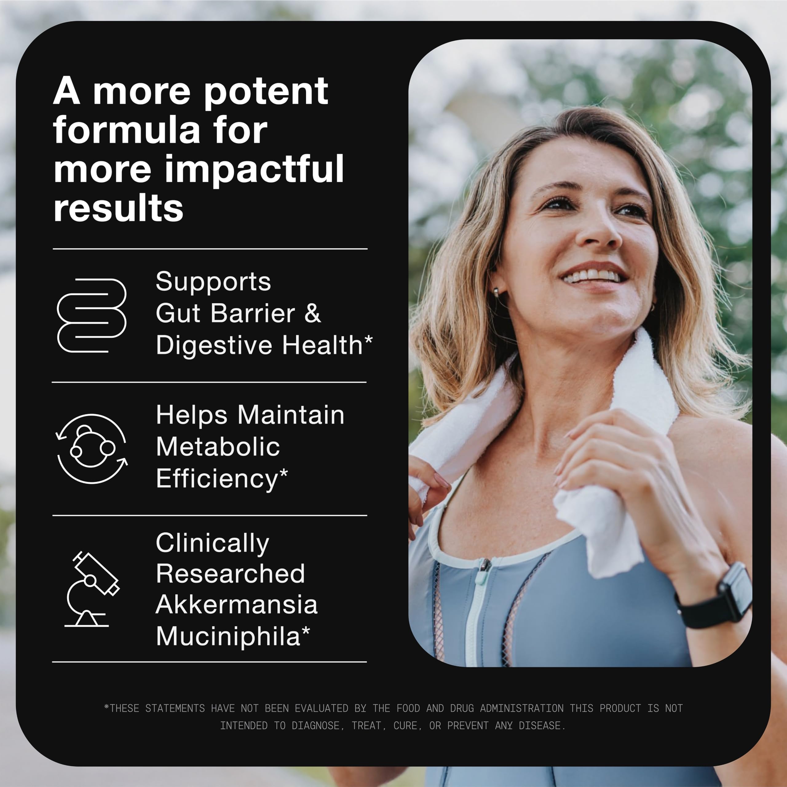 Toniiq Akkermansia Probiotic 50 Billion TFU packaging