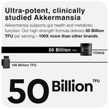 Toniiq Akkermansia Probiotic 50 Billion TFU product label