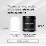 Toniiq Ashwagandha 20x concentrated extract label close-up