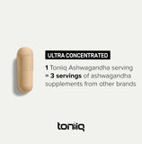 Toniiq Ashwagandha 20x concentrated extract with black pepper extract