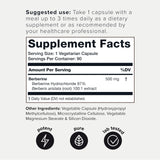 Toniiq Berberine 100g with a measuring spoon for dosage