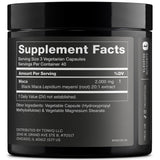 Toniiq Black Maca Capsules 2000mg side view