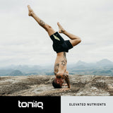 Toniiq Black Maca Capsules 2000mg with measuring spoon