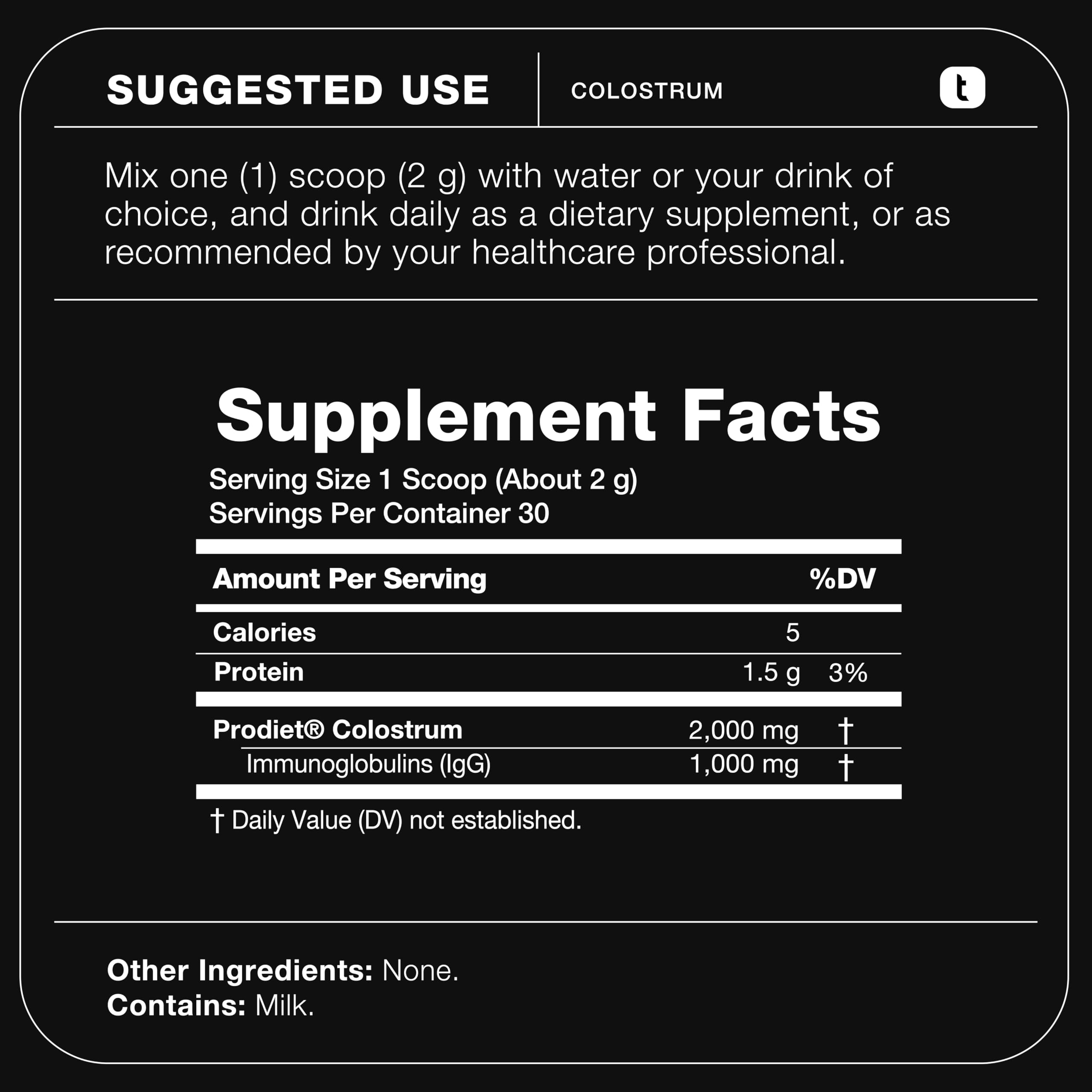Toniiq Bovine Colostrum Powder lifestyle scene